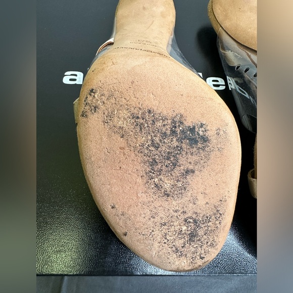 Alexander Wang Kaia heels PVC & Suede. Color camel/nude. Size 37.5 Comes W/ Box - Picture 14 of 14